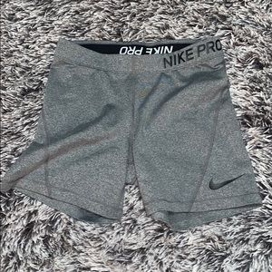 Nike pro shorts grey